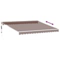 Miniatyrbilde 5 av 10: vidaXL Automatisk uttrekkbart markise brun 400x300 cm