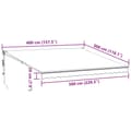 Miniatyrbilde 10 av 10: vidaXL Automatisk uttrekkbart markise brun 400x300 cm