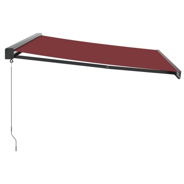 vidaXL Käsin kelattava markiisi viininpunainen 400x300 cm