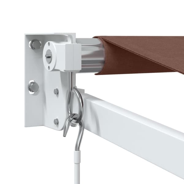 vidaXL Manuell uttrekkbar markise brun 350x250 cm