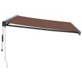 Miniatyrbilde 5 av 11: vidaXL Automatisk uttrekkbart markise brun 400x300 cm