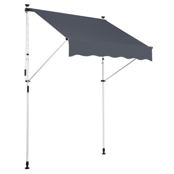 Westerly Clamp Markisgardin - CLP - 300x120 cm - Anti-UV och vattenavvisande duk - Ram i rostfritt stål