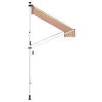 Westerly Clamp Markisgardin - CLP - Gul - Vattenavvisande och Anti-UV Canvas - Rostfritt stål - 350x120 cm