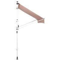 Westerly Clamp Markisgardin - CLP - Beige - 350x120 cm - Vattenavvisande och Anti-UV Canvas