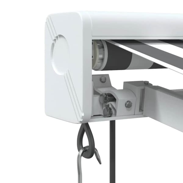 vidaXL Uttrekkbar markise antrasitt og hvit 3x2,5 m stoff og aluminium