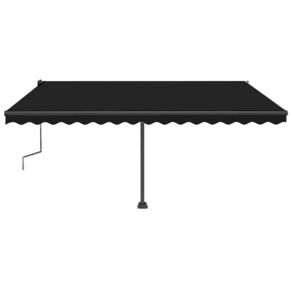 Fristående markis manuellt infällbar 450x350 cm antracit