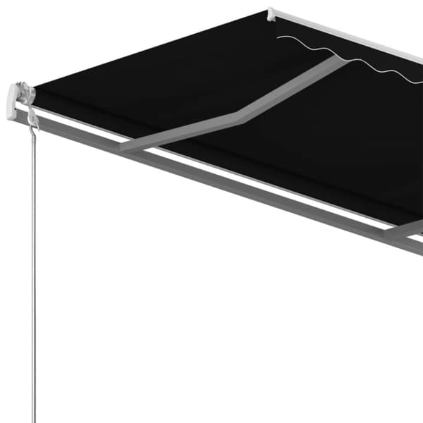 Fristående markis manuellt infällbar 450x350 cm antracit