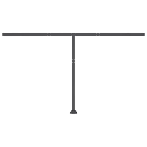 Fristående markis manuellt infällbar 450x350 cm antracit