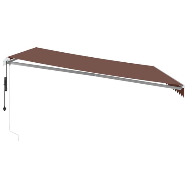 Markis automatiskt infällbar 450x300 cm brun