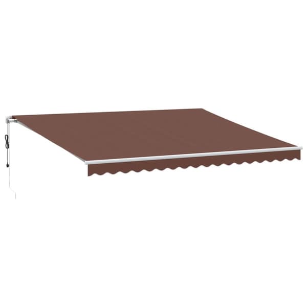 Markis automatiskt infällbar 450x300 cm brun
