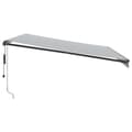 Miniatyrbillede 5 af 10: markise m. LED 450x300 cm automatisk betjening antracitgrå hvid