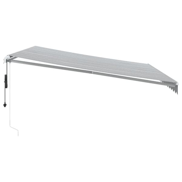 Automaattimarkiisi antrasiitti/valkoinen 450x300 cm