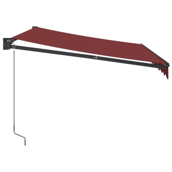 Markis manuellt infällbar vinröd 300x250 cm