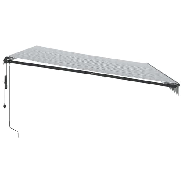 Automaattimarkiisi antrasiitti/valkoinen 500x300 cm