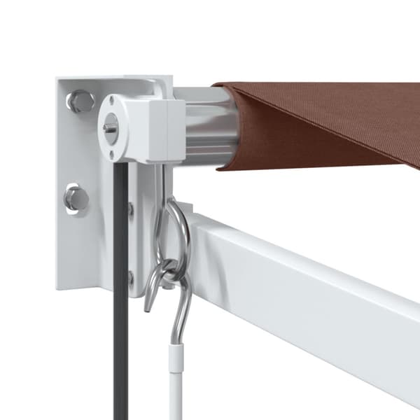 Markis automatiskt infällbar brun 350x250 cm