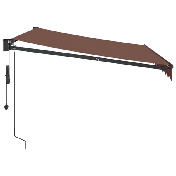 Markis automatiskt infällbar brun 300x250 cm