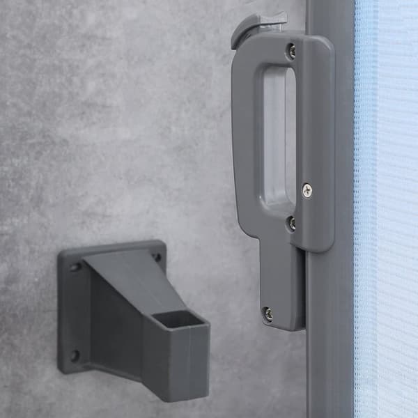Rootz Vægbeslag til Sidemarkiser i aluminium - Monteringsbeslag - Grå - 9 cm x 8 cm x 12,8 cm - Nem montering