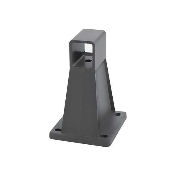 Rootz Vægbeslag til Sidemarkiser i aluminium - Monteringsbeslag - Grå - 9 cm x 8 cm x 12,8 cm - Nem montering