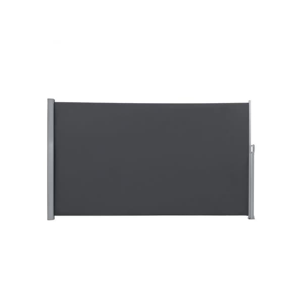 Rootz-sivumarkiisi terasseille ja parvekkeille - Privacy Screen - Aurinkosuoja - Antrasiitti - Alumiini ja polyesteri - 200cm x 400cm - 11kg
