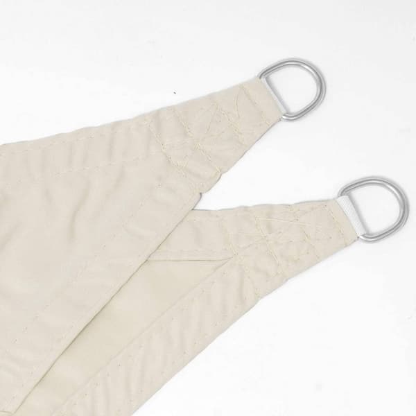 Rootz Sun Sail -katos - Varjostuspurje - Ulkomarkiisi - Vettä hylkivä - Repeämisenkestävä - 160g/m - 100% PES - Helppo asennus - Kermanvärinen - 3m x