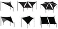 Pikkukuva 9 / 9: Rootz Sun Sail -katos - Varjostuspurje - Ulkomarkiisi - Vettä hylkivä - Repeämisenkestävä - 160g/m - 100% PES - Helppo asennus - Kermanvärinen - 3m x