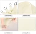 Miniatyrbillede 4 af 9: Rootz Sun Sail Canopy - Skyggefortelt - Udendørs solsejl - HDPE-stof - Rivefast - 180g/m² - 1,5m ledninger - 304 rustfrit stål - Creme - 35cm-100cm di