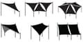 Miniatyrbillede 9 af 9: Rootz Sun Sail Canopy - Skyggefortelt - Udendørs solsejl - HDPE-stof - Rivefast - 180g/m² - 1,5m ledninger - 304 rustfrit stål - Creme - 35cm-100cm di