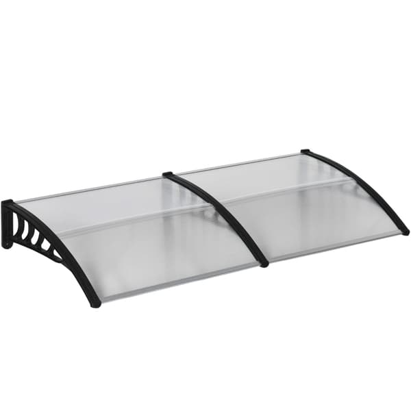 Rootz Entryway baldakin - Dørmarkise - Fordørs baldakin - Beskytter mod UV, regn, sne - Aluminiumsramme - 200cm x 96cm x 27cm