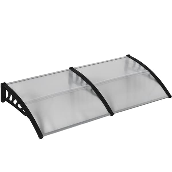 Rootz Entryway -katos - Oven markiisi - Etuoven katos - Suojaa UV:ltä, sateelta, lumelta - Alumiinirunko - 200cm x 96cm x 27cm