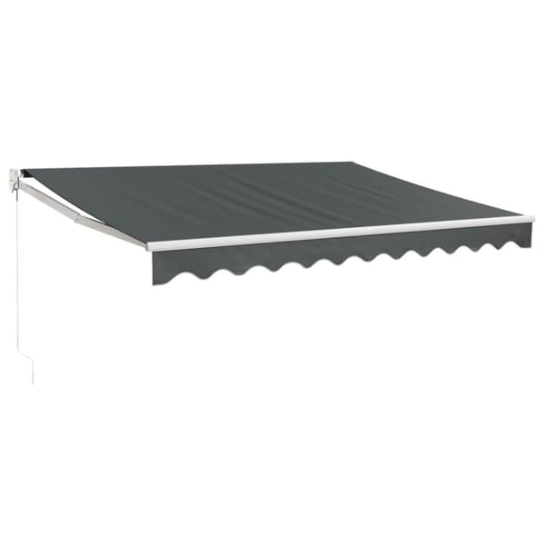 Markis infällbar antracit 3,5x2,5 m tyg&aluminium