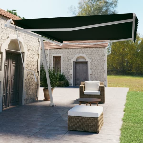 Fristående markis automatisk 450x350 cm antracit