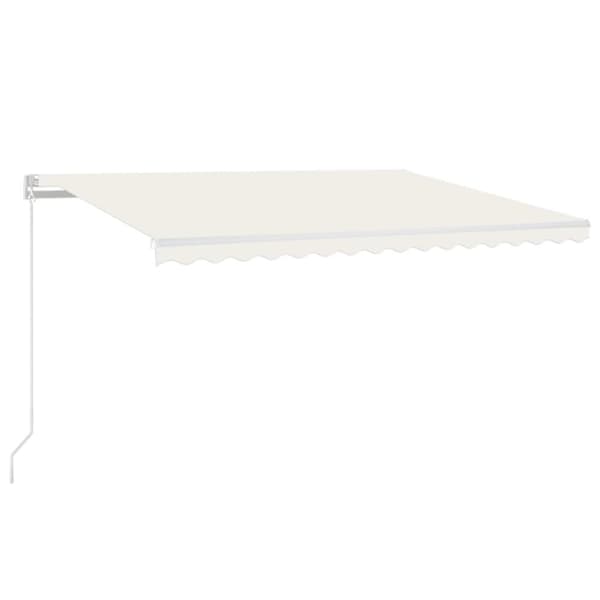 Automatisk markis 450x300 cm gräddvit