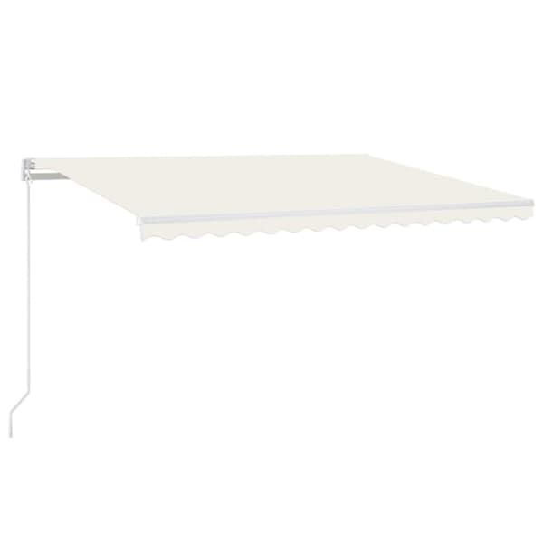 Markis manuellt infällbar 400x350 cm gräddvit