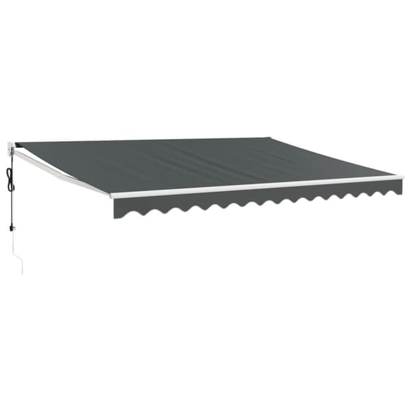 Automatisk infällbar markis antracit 4x3 m