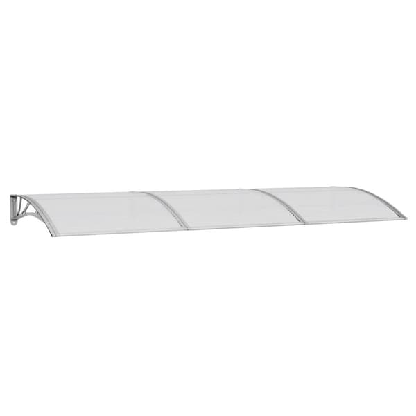 Entrétak grå 300x100 cm polykarbonat