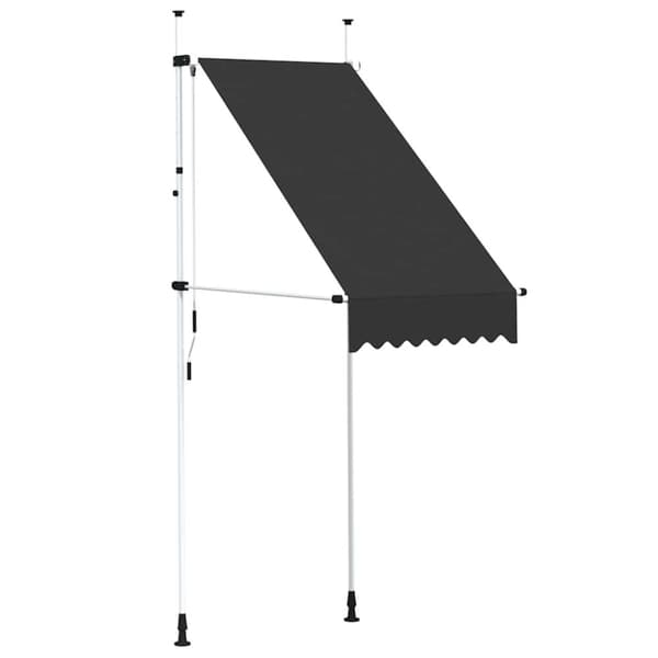 Markis manuellt infällbar 100 cm antracit