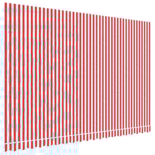 Markisväv röd och vit randig 4,5x3 m