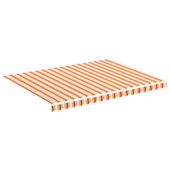 Markisväv gul och orange 4x3 m