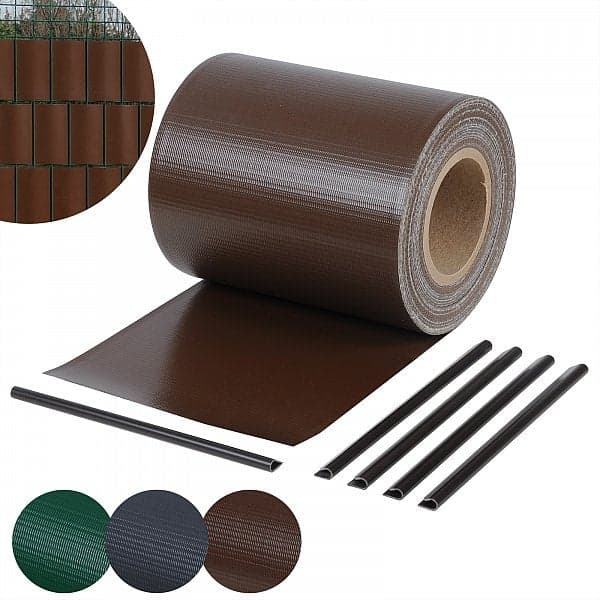 Rootz Privacy Screen Strips - Fence Privacy Cover - Väderbeständig PVC - 100 % nyans - 19cm x 35m - Enkel installation