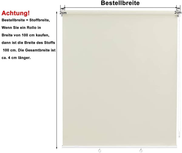 Rootz Vertikal Markis - Utomhusrullgardin - Solskydd - Sekretessskärm - 100x140cm/100x240cm/140x140cm/140x240cm - Tyg av hög kvalitet - Rostsäkert alu