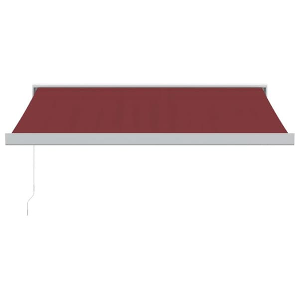 Markis manuellt infällbar vinröd 300x250 cm
