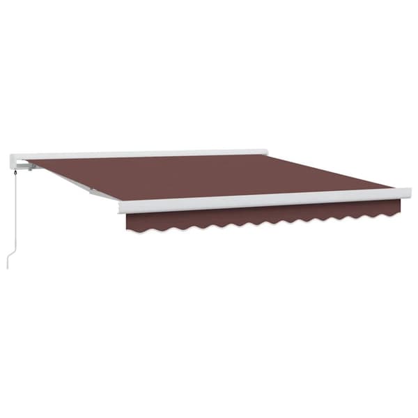 Markis manuellt infällbar 300x250 cm brun