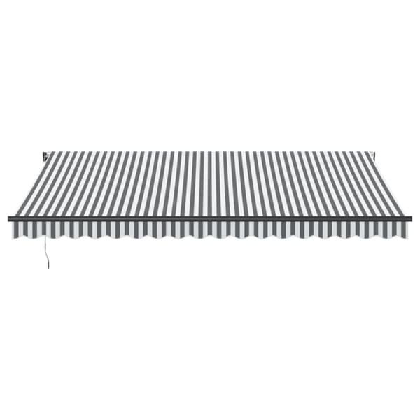 Automaattisesti kelattava markiisi antrasiitti/valk. 450x350 cm