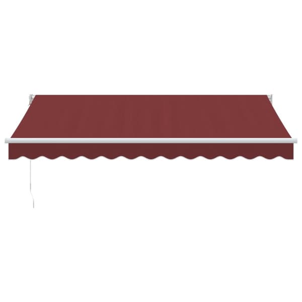 Markis manuellt infällbar vinröd 350x250 cm