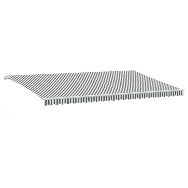vidaXL Käsin kelattava markiisi antrasiitti/valkoinen 600x300 cm