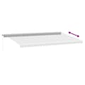 Miniatyrbild 7 av 11: vidaXL Markis manuellt infällbar med LEDs antracit och vit 600x300 cm