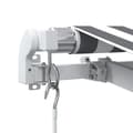 Miniatyrbild 9 av 11: vidaXL Markis manuellt infällbar med LEDs antracit och vit 600x300 cm