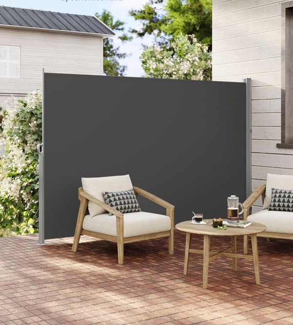 Rootzin sivumarkiisi 200 x 350 cm - Antrasiitti - Varjostin - Privacy Shield - Jauhemaalattu metalli - 200 cm x 350 cm x 10 kg
