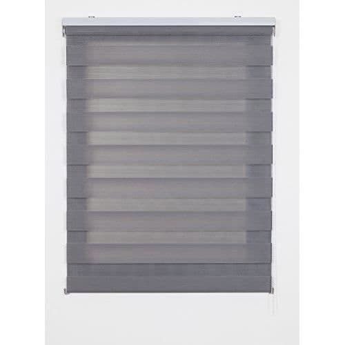 Estores Basic Day Night Blind - JourRullgardin, grå färg 120x6x250 cm grå - 17432