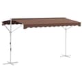 Miniatyrbillede 6 af 6: Rootz Fritstående Markise - Terrassedække - Solafskærmning - Justerbar skærm - 395L x 298W x 255H cm